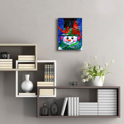 Art mural en verre Trinx «The Snowy Night» par David Galchutt