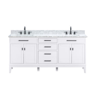 Anglet 73" Double Bathroom Vanity Set