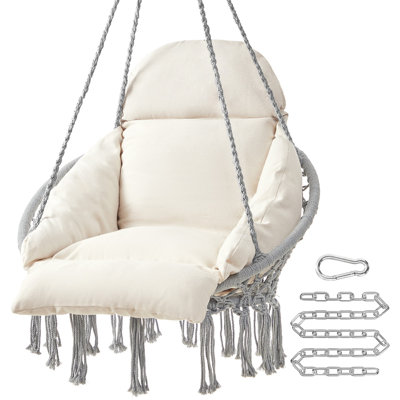 Fauteuil hamac individuel avec coussin pour l'extérieur et l'intérieur
