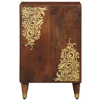 Bathroom Cabinet Brown 38 X 33.5 X 58 Cm Mango Wood