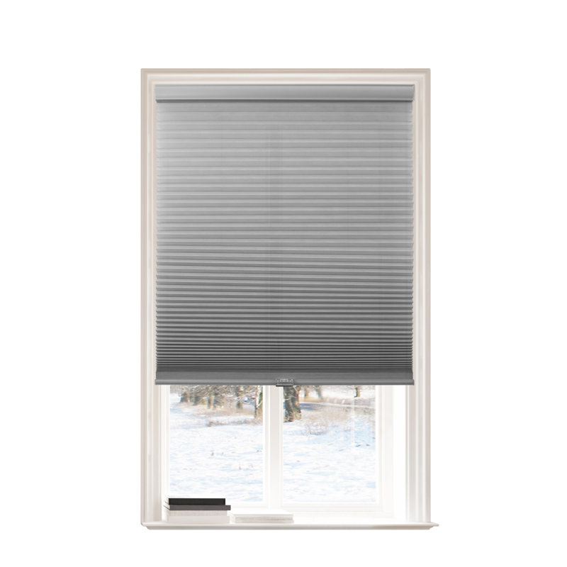 Store cellulaire occultant sans cordon, gris, L 42 po x L 72 po