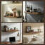 Tablette flottante en bois massif