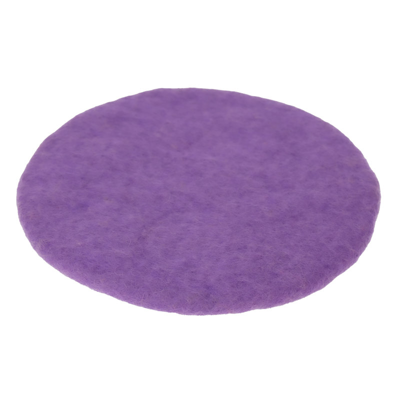 Napperon en feutre fait à la main: soleil, Mauve