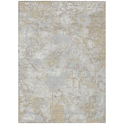 Machine Washable Indoor/Outdoor Chantille ACN2929 Floral Rug