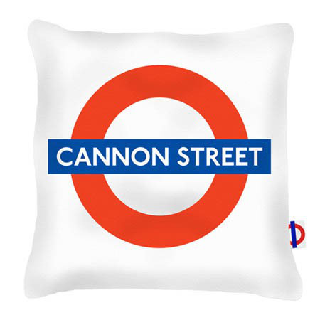 Cannon Street Tube Station London Transport Cushion