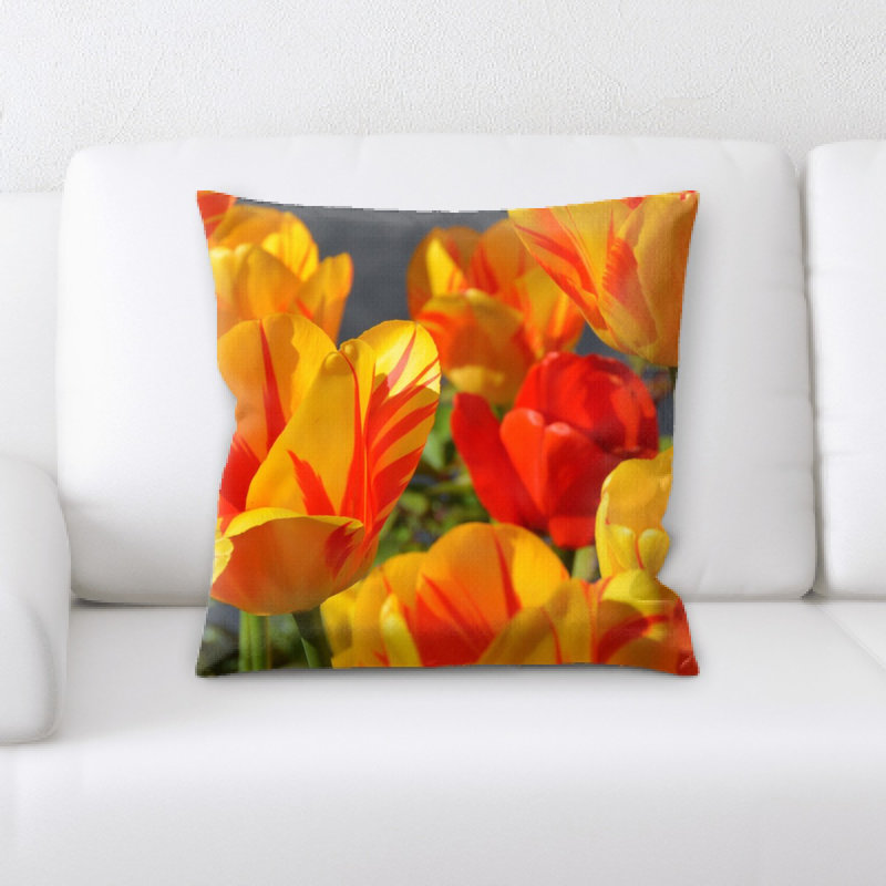 Coussin de tulipes