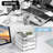 4-Tier Paper Organizer For Desk, Stackable Desk Organizer Paper Tray, Desk Accessories & Workspace Organizers,Clear