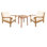 Napa Outdoor 3 - Piece Teak Conversation Set