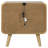 Winston Light Ash 2-Drawer Nightstand With Felt-Lined Top And USB Charging, Combining Retro Charm And Modern Convenience-464807889