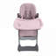 Repas à la maison et chaise haute réglable pour bébé pliable rose pour enfants de 0 à 6 ans