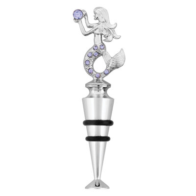 Bouchon de bouteille de vin, cristal, sirène