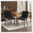 Bronze Nail Head Upholstered Side Dining Chair-1272300276