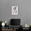 «Cyan Leaf Rise Shadowbox Print» par Notoriart-116883081-116883079