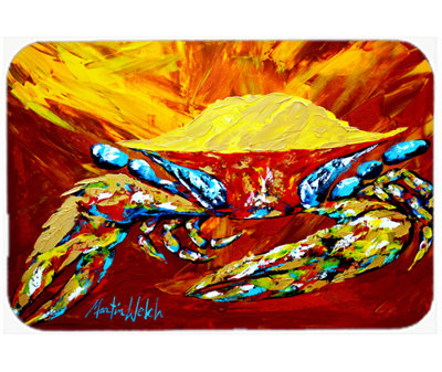 Crab Buster Glass Cutting Board