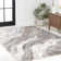 Olvin Contemporary Glam Abstract Marble Brown/Gray Rug