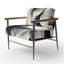 Abstract Abstract Neutral - Chaise rembourrée contemporaine avec accoudoirs abstraits géométriques-327493285