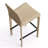 Full Assembled 26"H Counter Stool, Saddle Leather Upholstered Bar Stool With Padded Seat, Counter Height Barstool With Metal Frame Footrest For Kitchen Island Bar Counter, Khaki-306793908-307711199