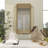 CosmoLiving by Cosmopolitan Gold Metal Geometric Wall Mirror