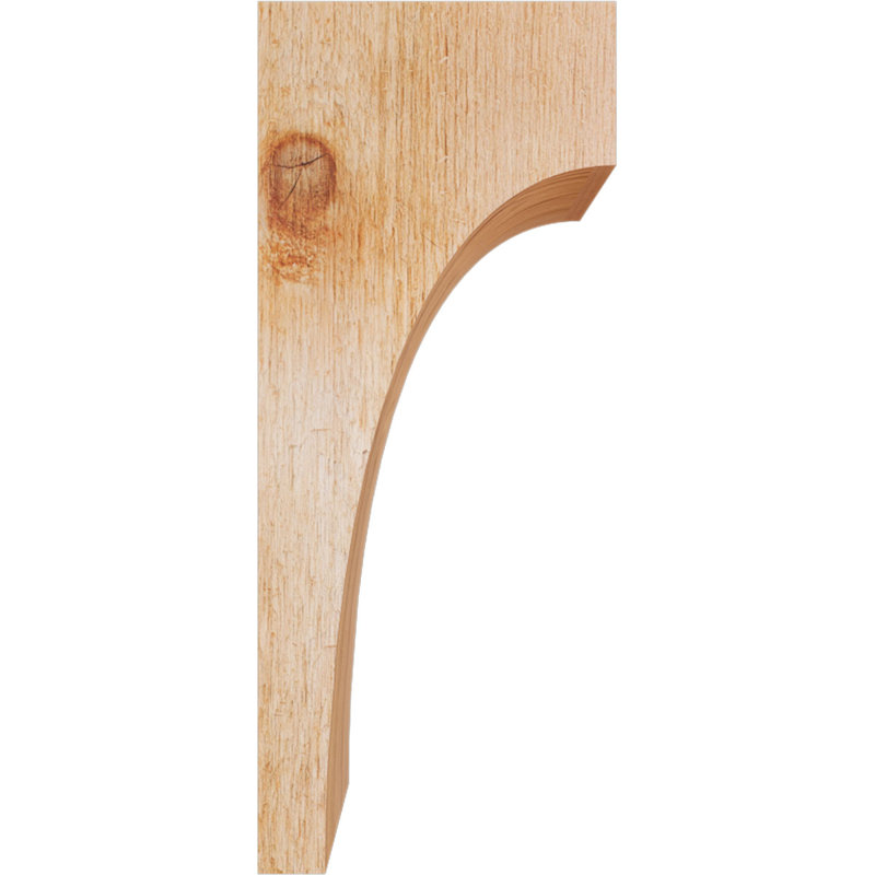 Huntington Corbel, H 14 po x l 4 po x P 6 po, Sciage brut, Cèdre rouge