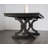 78" W Transitional Dining Table, Black