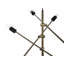 Milano 7 - Light Brass/Black Pendant