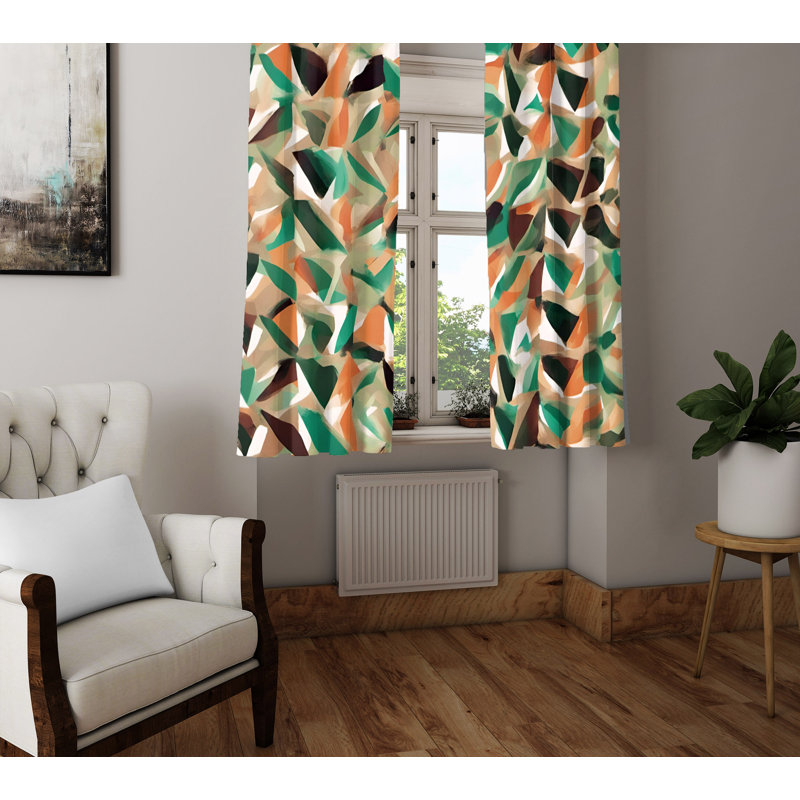 Semi Sheer Curtain Pair, 56" W x 78" L
