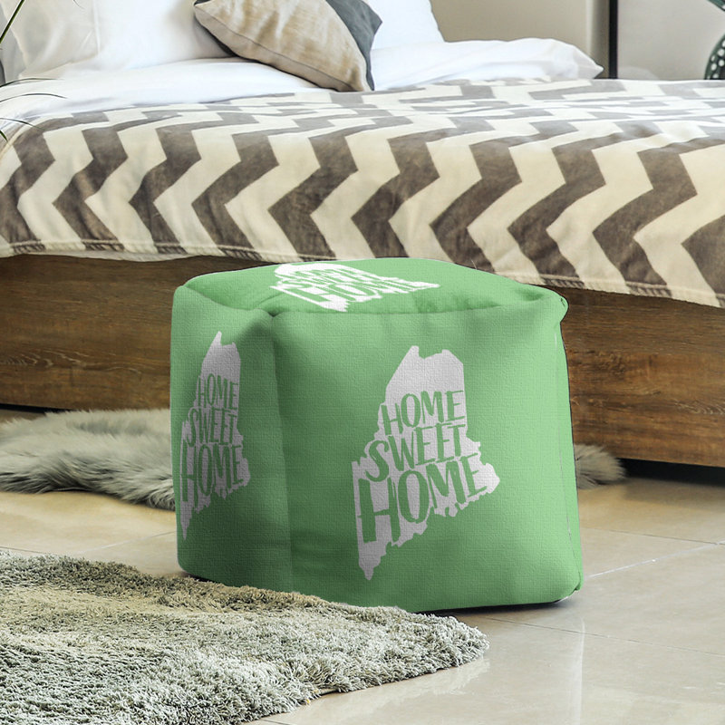 Repose-pieds à cubes pour le maine doux home, Vert