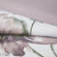 Drap-housse édredon mauve à motif floral avec draps lavables à la machine