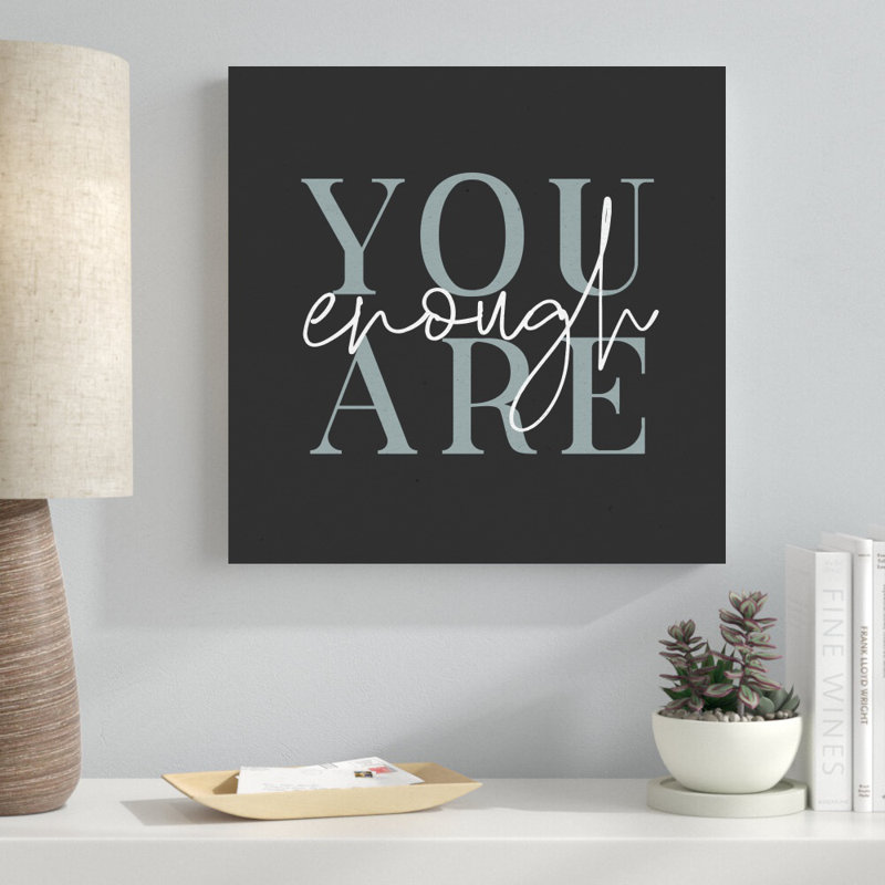 «Daily Affirmations VI» par Wild Apple Portfolio - reproduction d'art textuel sur toile tendue, H 20 po x l 20 po