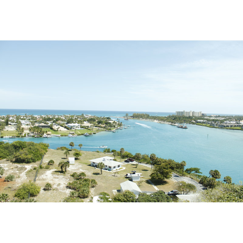 Jupiter Inlet - peinture sur toile tendue, H 8 po x l 12 po