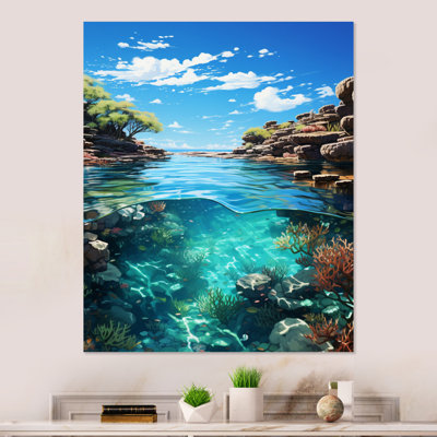 Grande barrière de corail, Australie, Australie - décoration murale en métal