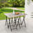 4 Piece Folding TV Tray Table Set,Foldable Sofa Side Table,End Table,Snack Table,Space Saving