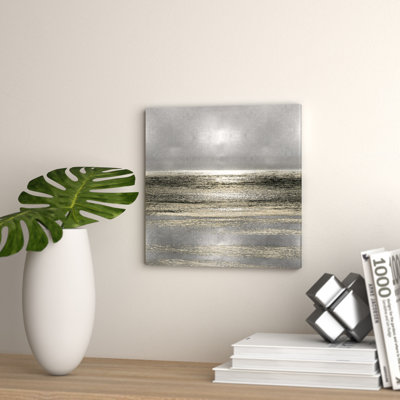 «Silver Seascape I» par Michelle Matthews, impression sur toile tendue
