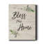 «Bless this home», reproduction d'art textuel sur toile tendue-14558957