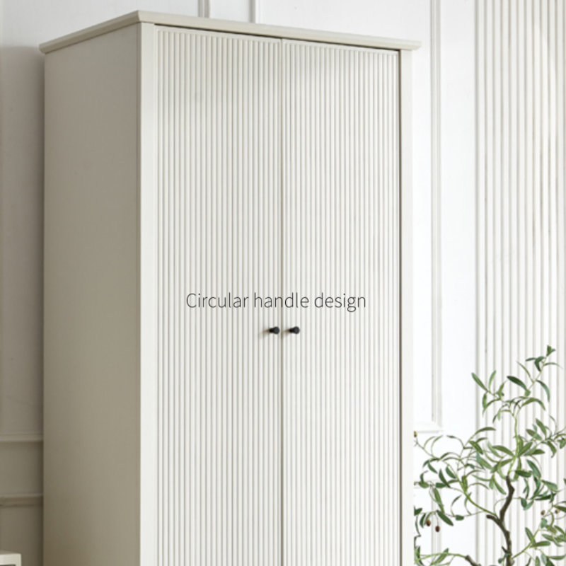 Simple Solid Color Line Wardrobe
