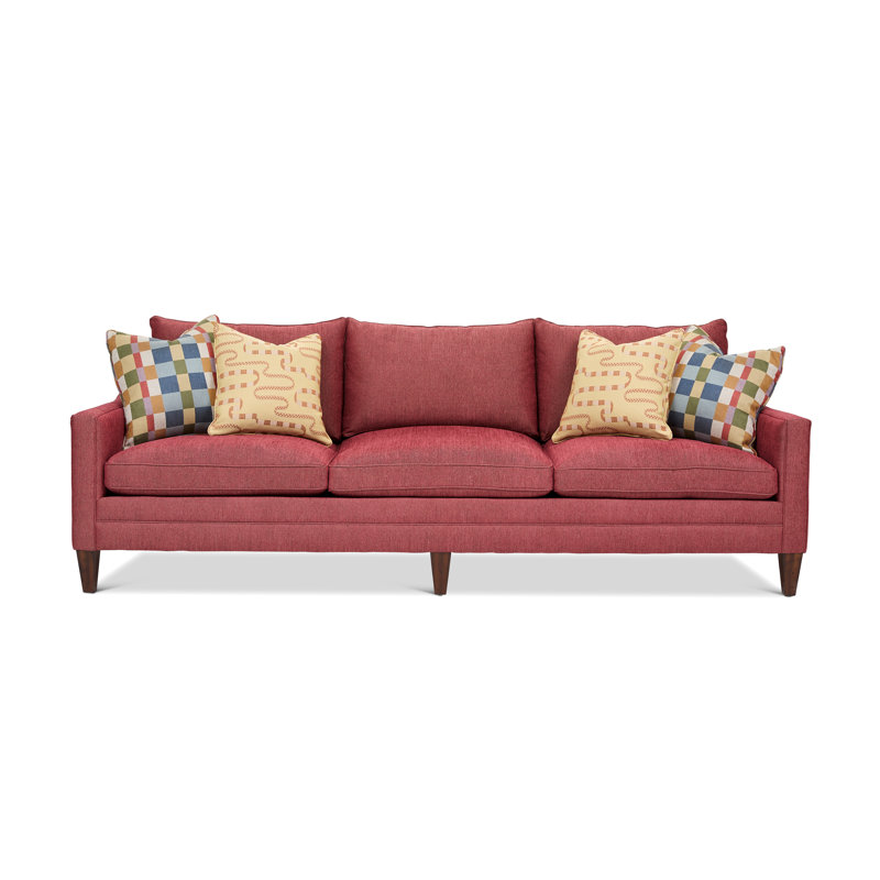 Canapé Helena, H 36 po x l 98 po x P 37 po, Polypropylène rouge / oléfine