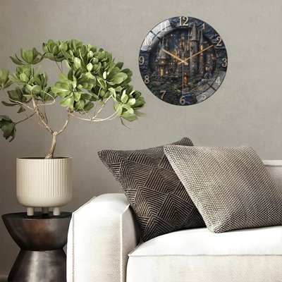 Horloge murale en verre 12 po