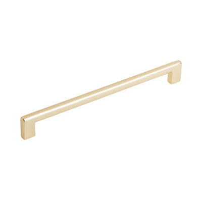 Emtek Trail Cabinet Pull 10" Centre-to-Centre, Unlacquered Brass
