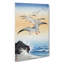 Seagulls Above The Sea by Ohara Koson - Wrapped Canvas Print-55340450