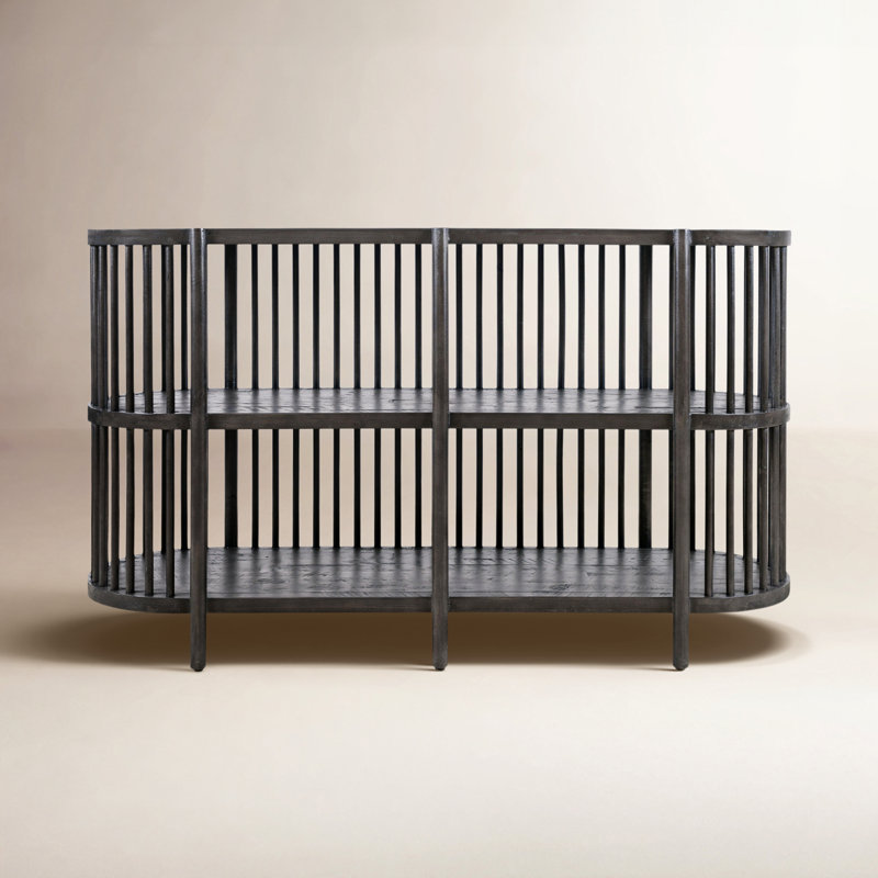 Charnock 72'' Wide Acacia Solid Wood, Black Wash, 32"H x 54"W x 18"D