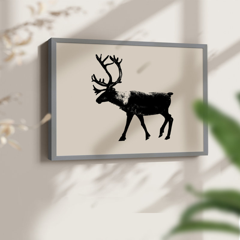 Wild Ambler II - Reproduction encadrée - Restickable, H 16 po x l 20 po, Gris