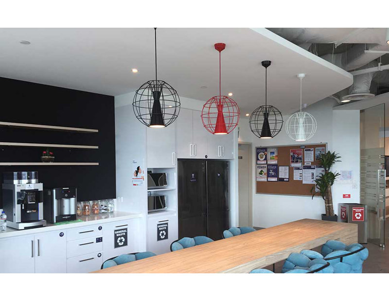 Latitude 1 - Light LED Pendant, Black