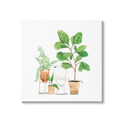 «Bathroom Greenery Varied Plants» par Rachel Nieman - impression