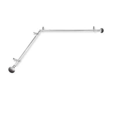 Tringle à rideaux simple réglable 0,75 "Sayers