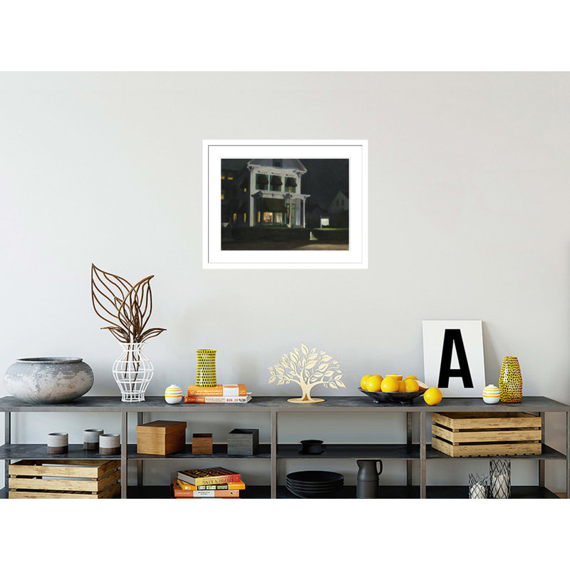 «Chambers for Touristes» par Edward Hopper - Impression Giclée sur cadre, H 22,95 po x l 29,5 po