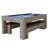 Hathaway Newport Stylish 7 Ft Multi Game Pool Table Combo with Dining Top and Ping Pong – Includes Benches for Home Storage and Accessories-87375386-87375387