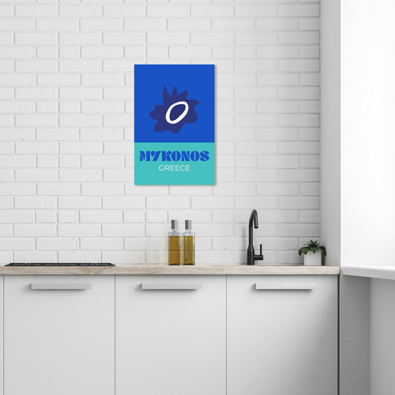 Voyage à Mykonos par Wynwood Studio, L 16 po x H 24 po