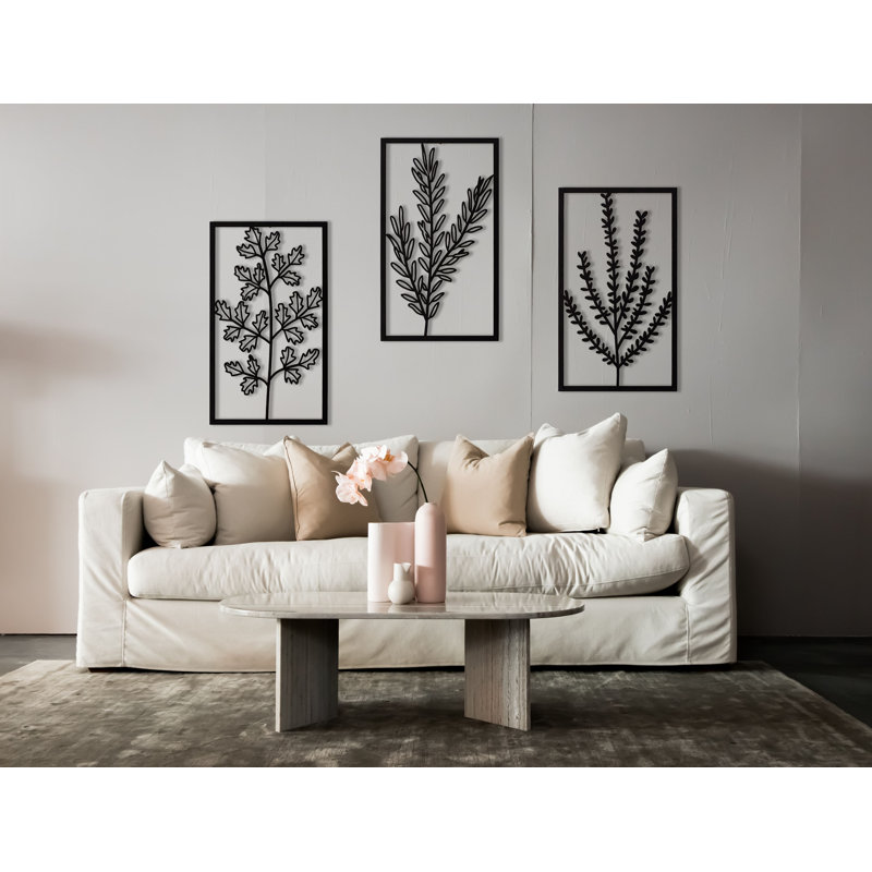 Farmhouse Plants & Flowers Wall Decor on Metal