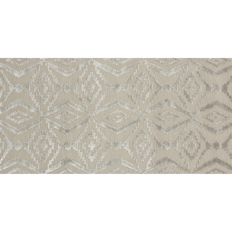 Ikat Area Rug in Grey And Purple, Rectangle 10' x 14'