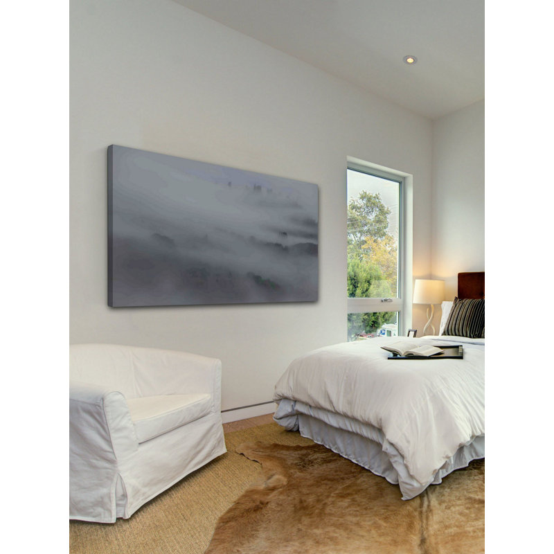 Peeking Through The Mist by Don Schwartz - Wrapped Canvas Print, 57 cm H x 114 cm W